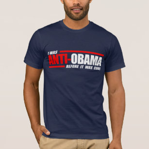 Jag var Anti-Obama, för det var kall vit Tee Shirt