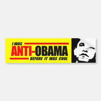 Jag var Anti-Obama, för det var kallt Bildekal