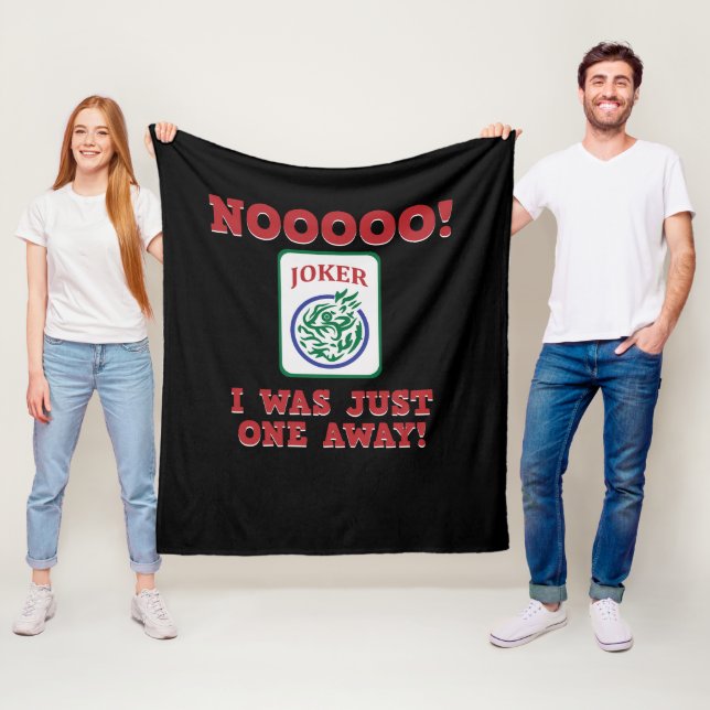 Jag var bara ett Away Mahjong-spel Fleecefilt (På plats)