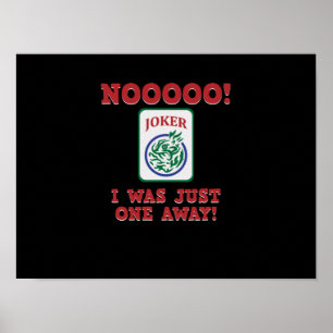 Jag var bara ett Away Mahjong-spel Poster