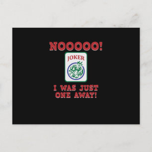 Jag var bara ett Away Mahjong-spel Vykort