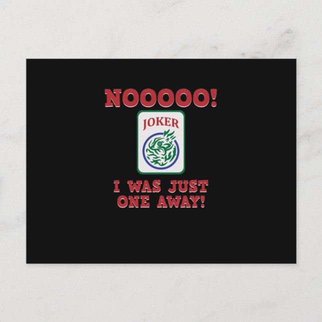 Jag var bara ett Away Mahjong-spel Vykort (Framsida)