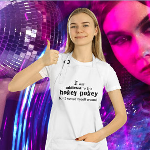 Jag var Beroende till Hokey Pokey Typography Quote Förkläde
