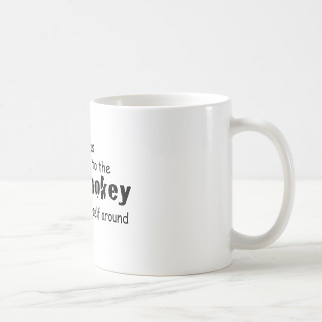 Jag var Beroende till Hokey Pokey Typography Quote Kaffemugg (Höger)