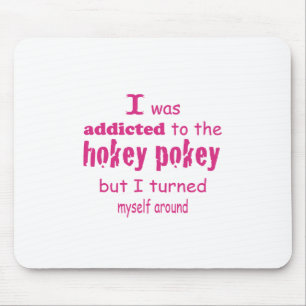 Jag var Beroende till Hokey Pokey Typography Quote Musmatta
