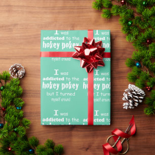 Jag var Beroende till Hokey Pokey Typography Quote Presentpapper
