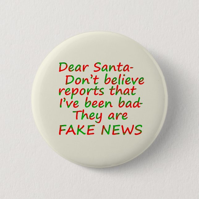 Jag var Bra Fake News Buttons Stift Knapp (Framsida)