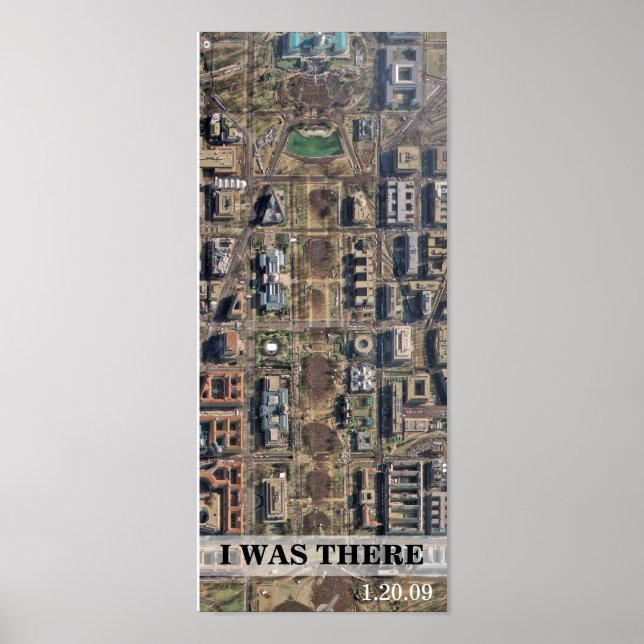 JAG VAR DÄR: Aerial syn på Obama-installationen Poster (Framsidan)