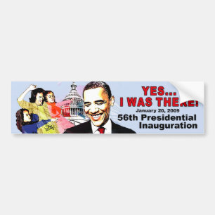 JAG VAR DÄR den Obama invigningen Bildekal