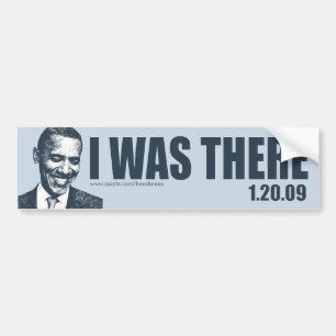 JAG VAR DÄR - den presidentBarack Obama Bildekal