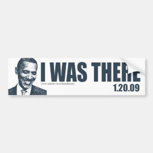 JAG VAR DÄR - den presidentBarack Obama Bildekal