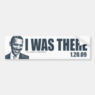 JAG VAR DÄR - den presidentBarack Obama Bildekal