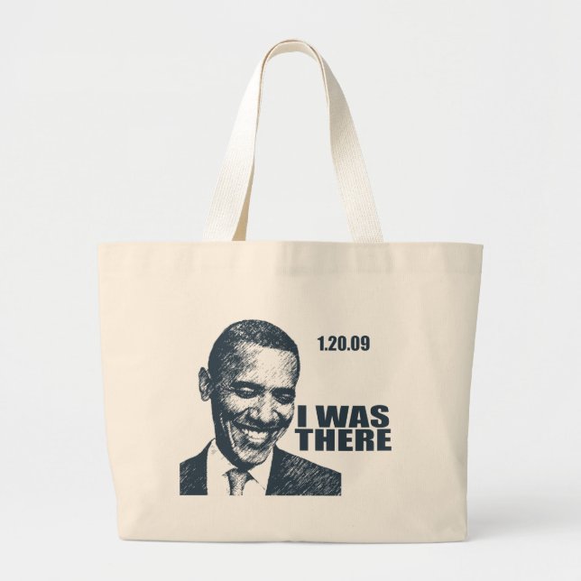 JAG VAR DÄR - den presidentObama invigningen Jumbo Tygkasse (Framsidan)