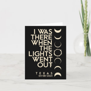 Jag var där i Texas Total Solar Eclipse 2024 Kort