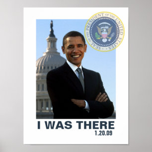 JAG VAR DÄR Obama invigning 1/20/09 Poster