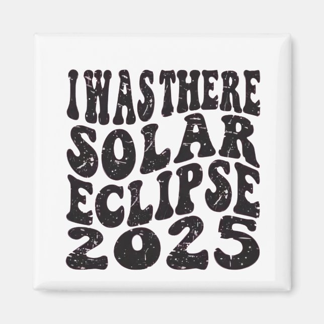 Jag var där Solar Eclipse 2025 Partial Eclipse Magnet (Framsidan)