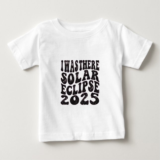 Jag var där Solar Eclipse 2025 Partial Eclipse T Shirt (Framsida)