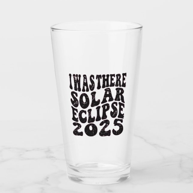 Jag var där solförmörkelse 2025 Partiell förmörkel Glaskopp (Framsida)