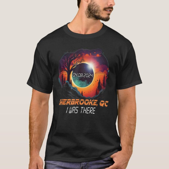 Jag var där totalt Solar Eclipse Sherbrooke Quebec T Shirt (Framsida)
