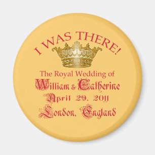 Jag var där vid Royalet Bröllop Tshirts Magnet
