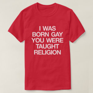 JAG VAR DEN FÖDDA BÖGEN, DIG UNDERVISADES RELIGI T-SHIRT