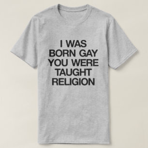 JAG VAR DEN FÖDDA BÖGEN, DIG UNDERVISADES RELIGION T-SHIRT