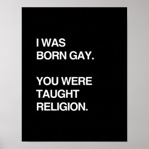 JAG VAR DEN FÖDDA BÖGEN. DU UNDERVISADES RELIGIO POSTER