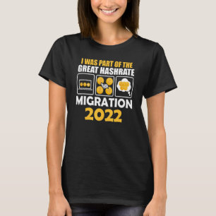 Jag var en del av den Underbara Hashrate Migration T Shirt