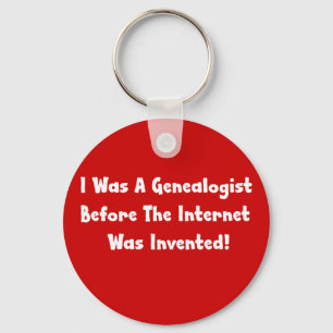 Jag var en genealolog innan Internet togs upp Nyckelring