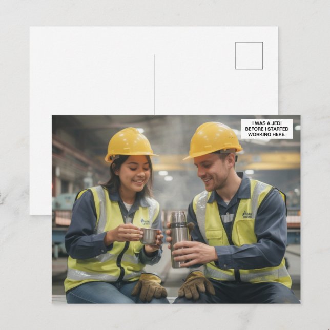 Jag Var En Jedi™ Postkort Vykort (Fram/baksida)