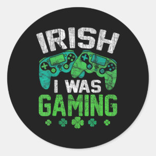 Jag var en lekande videospel, Shamrock St Patricks Runt Klistermärke