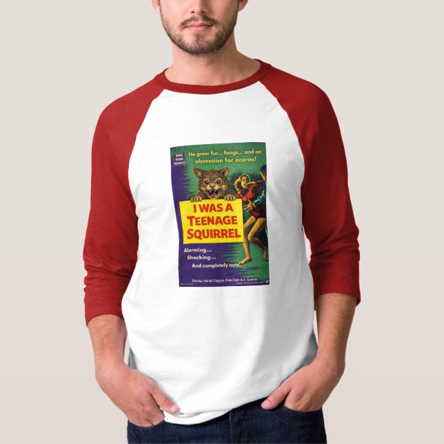Jag var en tonårsekorre-parodi t shirt (Framsida)