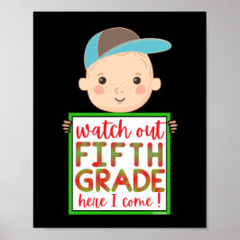 JAG VAR FEMTE KLASS HÄR I KOM rolig söt Poster