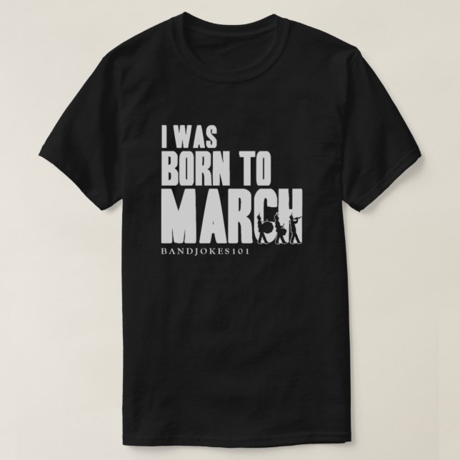 JAG VAR FÖDD ATT MARSCHERA TEE (Design framsida)