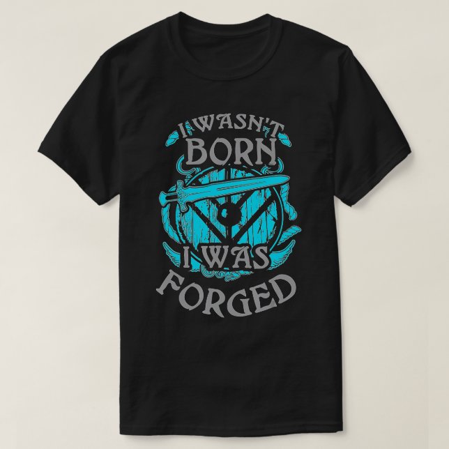 Jag var född.. Jag var forcerad Viking Shield Maid T Shirt (Design framsida)