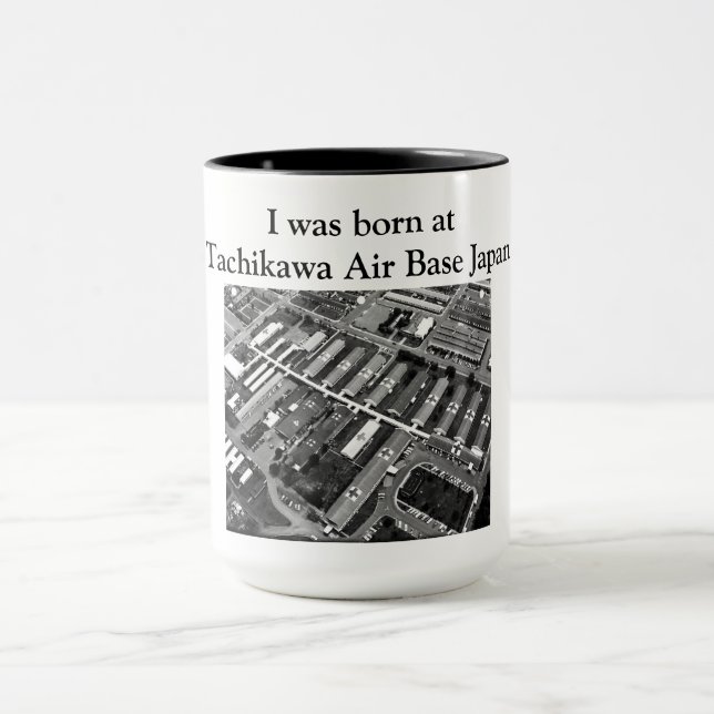 Jag var född på den Tachikawa flygbasen Japan Mugg (Center)