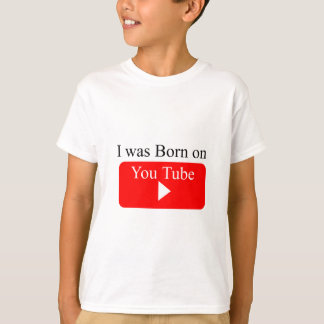 Jag var född på youtube t shirt