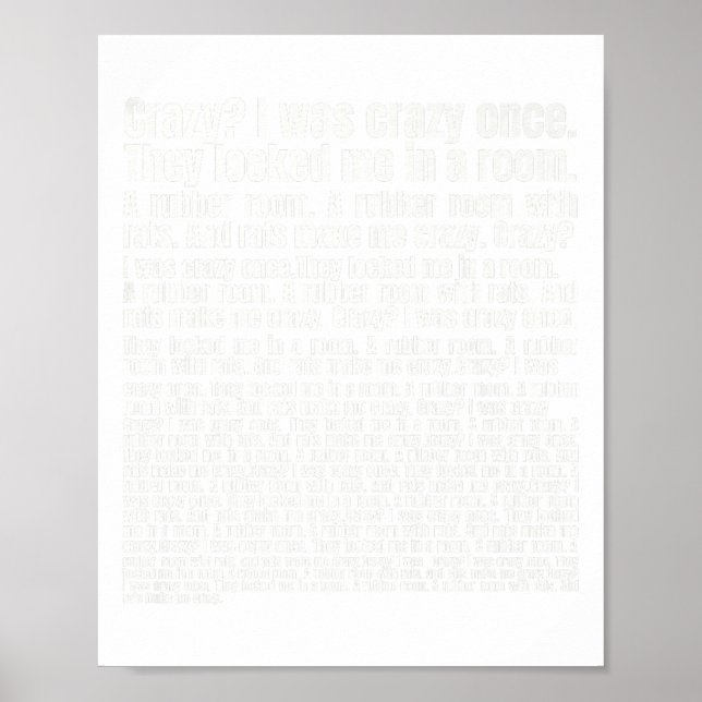 Jag var galen Gång. Lönsam minnespremie Poster (Framsidan)