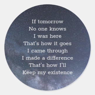 Jag var här runt klistermärke