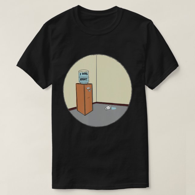 Jag var Höger T Shirt (Design framsida)