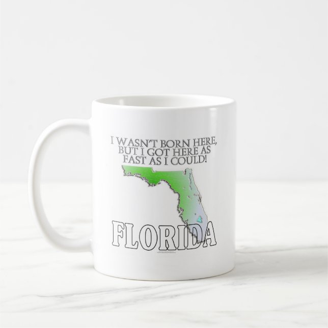 Jag var inte födda här… Florida Kaffemugg (Vänster)