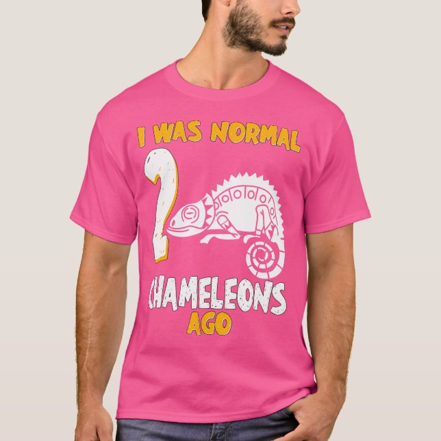 Jag var normal 2 Chameleon Ago T Shirt (Framsida)