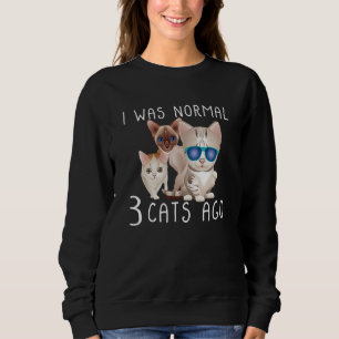 Jag var normal för 3 katter för sent. t shirt