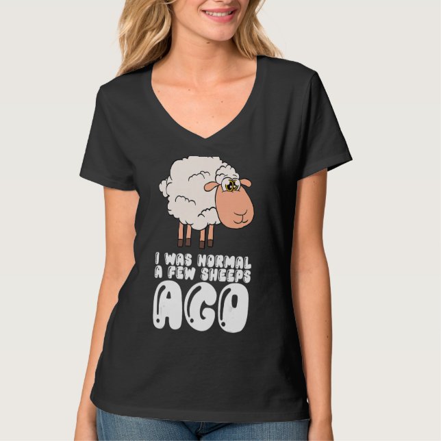 Jag var normal för några får sen t shirt (Framsida)