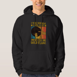 Jag var normal tills min första guldflinga guldpro hoodie