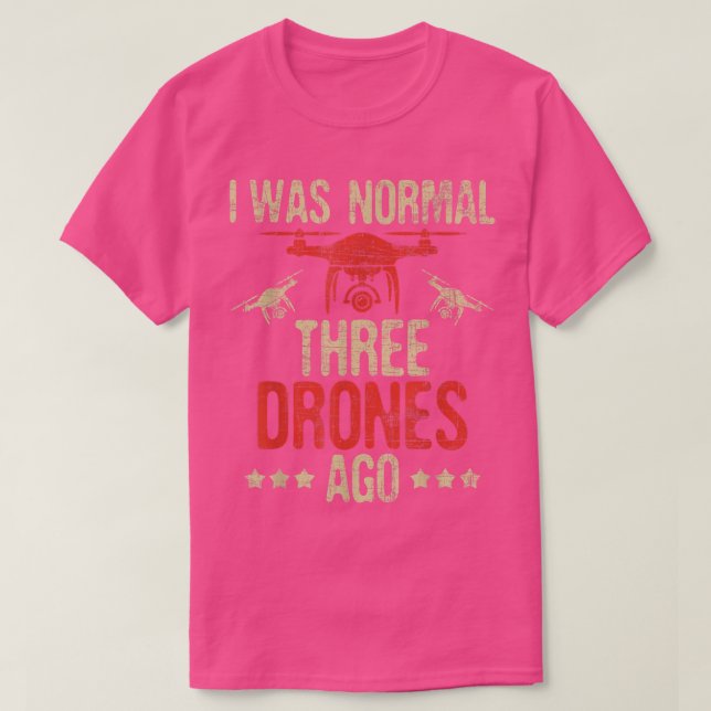 Jag var normal tre drakar AgoDrone Racer FAA Certi T Shirt (Design framsida)