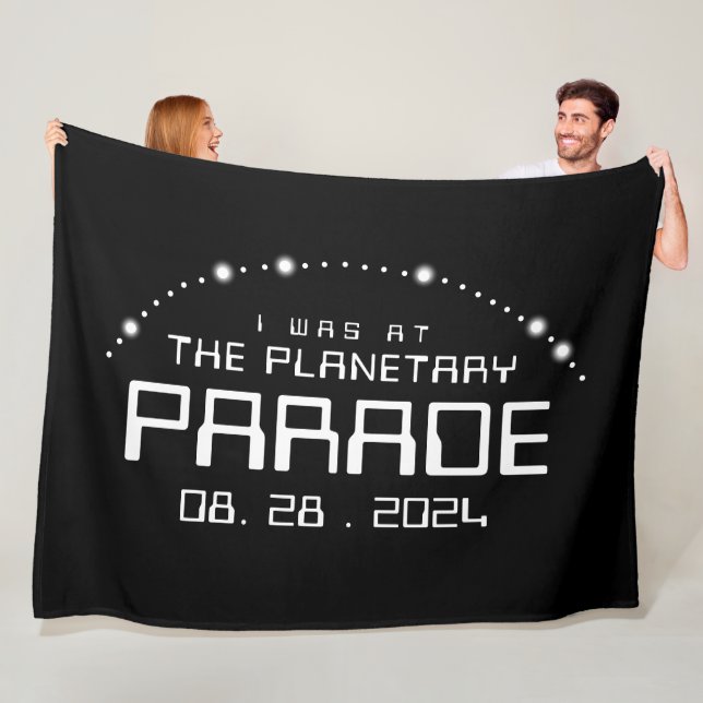 Jag var på den planetariska paraden den 28 augusti fleecefilt (På plats)