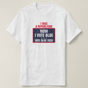 Jag var republikan nu och röstade blått 2020 t shirt