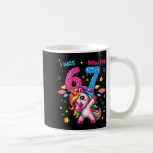 Jag Var Sex Nu Är Jag Sju Dabba Enhörning 67 Meme  Kaffemugg