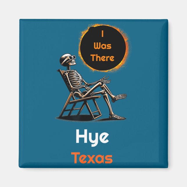 Jag Var Solförmörkelse Hye Texas Där Magnet (Framsidan)